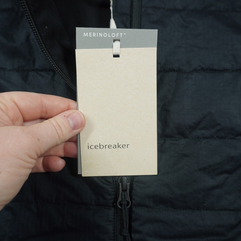 Icebreaker MerinoLoft Vest Women's Small Black Jet Heather NEW Gorpcore Athletic - Picture 8 of 16